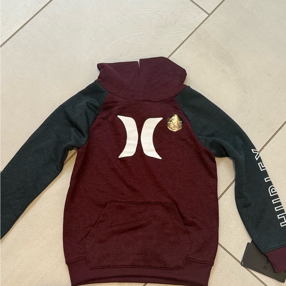 Hurley Burgundy and Black Pullover